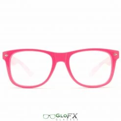 GloFX Ultimate Diffraction Glasses - Pink - Clear Rave Glasses & Goggles