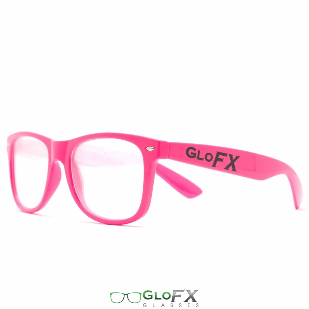 GloFX Ultimate Diffraction Glasses - Pink - Clear Rave Glasses & Goggles 4 GloFX Ultimate Diffraction Glasses - Pink - Clear Rave Glasses & Goggles