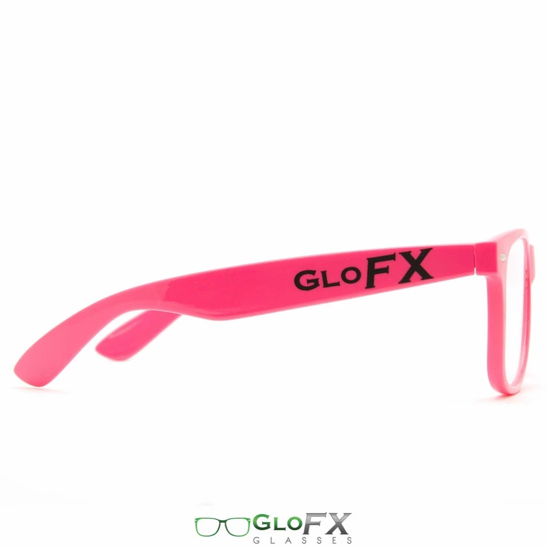 GloFX Ultimate Diffraction Glasses - Pink - Clear Rave Glasses & Goggles 5 GloFX Ultimate Diffraction Glasses - Pink - Clear Rave Glasses & Goggles