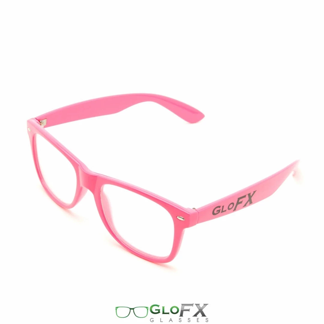 GloFX Ultimate Diffraction Glasses - Pink - Clear Rave Glasses & Goggles 6 GloFX Ultimate Diffraction Glasses - Pink - Clear Rave Glasses & Goggles