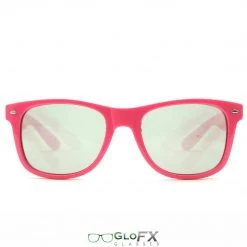 GloFX Ultimate Diffraction Glasses - Pink - Emerald Tinted On Sale