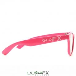 GloFX Ultimate Diffraction Glasses - Pink - Emerald Tinted On Sale 10 GloFX Ultimate Diffraction Glasses - Pink - Emerald Tinted On Sale