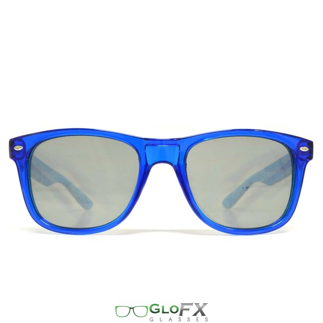 Rave Glasses & Goggles GloFX Ultimate Diffraction Glasses - Transparent Blue - Emerald Tinted 3 Rave Glasses & Goggles GloFX Ultimate Diffraction Glasses - Transparent Blue - Emerald Tinted