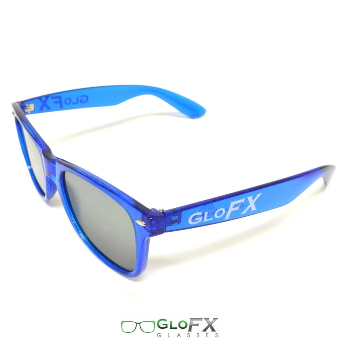 Rave Glasses & Goggles GloFX Ultimate Diffraction Glasses - Transparent Blue - Emerald Tinted 6 Rave Glasses & Goggles GloFX Ultimate Diffraction Glasses - Transparent Blue - Emerald Tinted