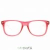 Rave Glasses & Goggles GloFX Ultimate Diffraction Glasses - Transparent Red - Clear 1 Rave Glasses & Goggles GloFX Ultimate Diffraction Glasses - Transparent Red - Clear