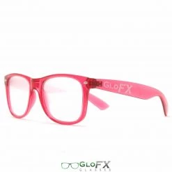 Rave Glasses & Goggles GloFX Ultimate Diffraction Glasses - Transparent Red - Clear