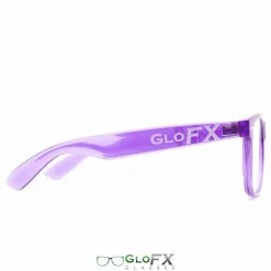 GloFX Ultimate Diffraction Glasses - Transparent Purple - Clear 10 GloFX Ultimate Diffraction Glasses - Transparent Purple - Clear