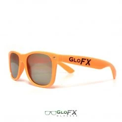 GloFX Ultimate Diffraction Glasses - Orange - Emerald Tinted Rave Glasses & Goggles