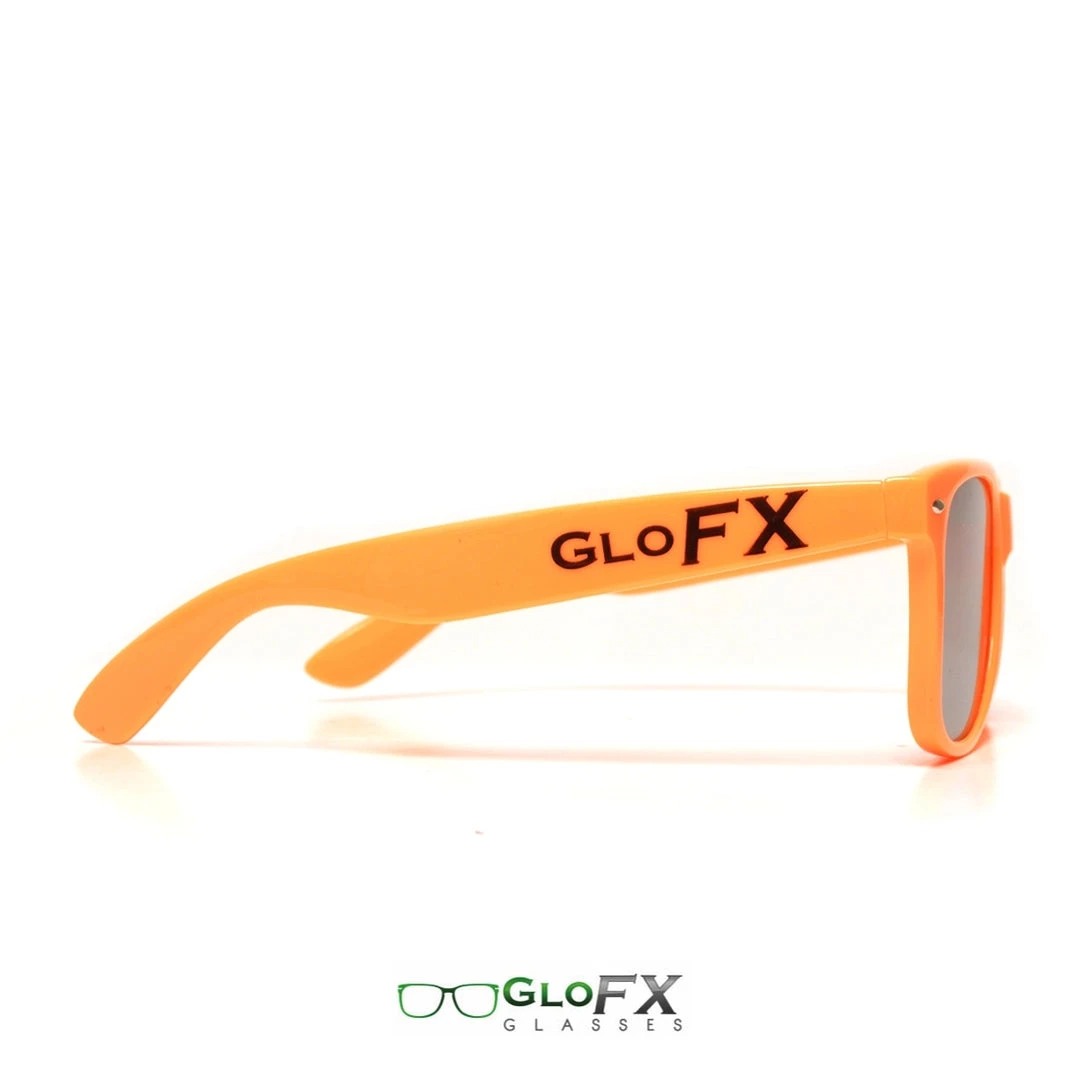 GloFX Ultimate Diffraction Glasses - Orange - Emerald Tinted Rave Glasses & Goggles 5 GloFX Ultimate Diffraction Glasses - Orange - Emerald Tinted Rave Glasses & Goggles
