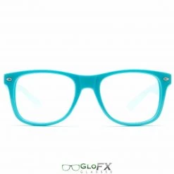 GloFX Ultimate Diffraction Glasses - Blue - Clear Rave Glasses & Goggles