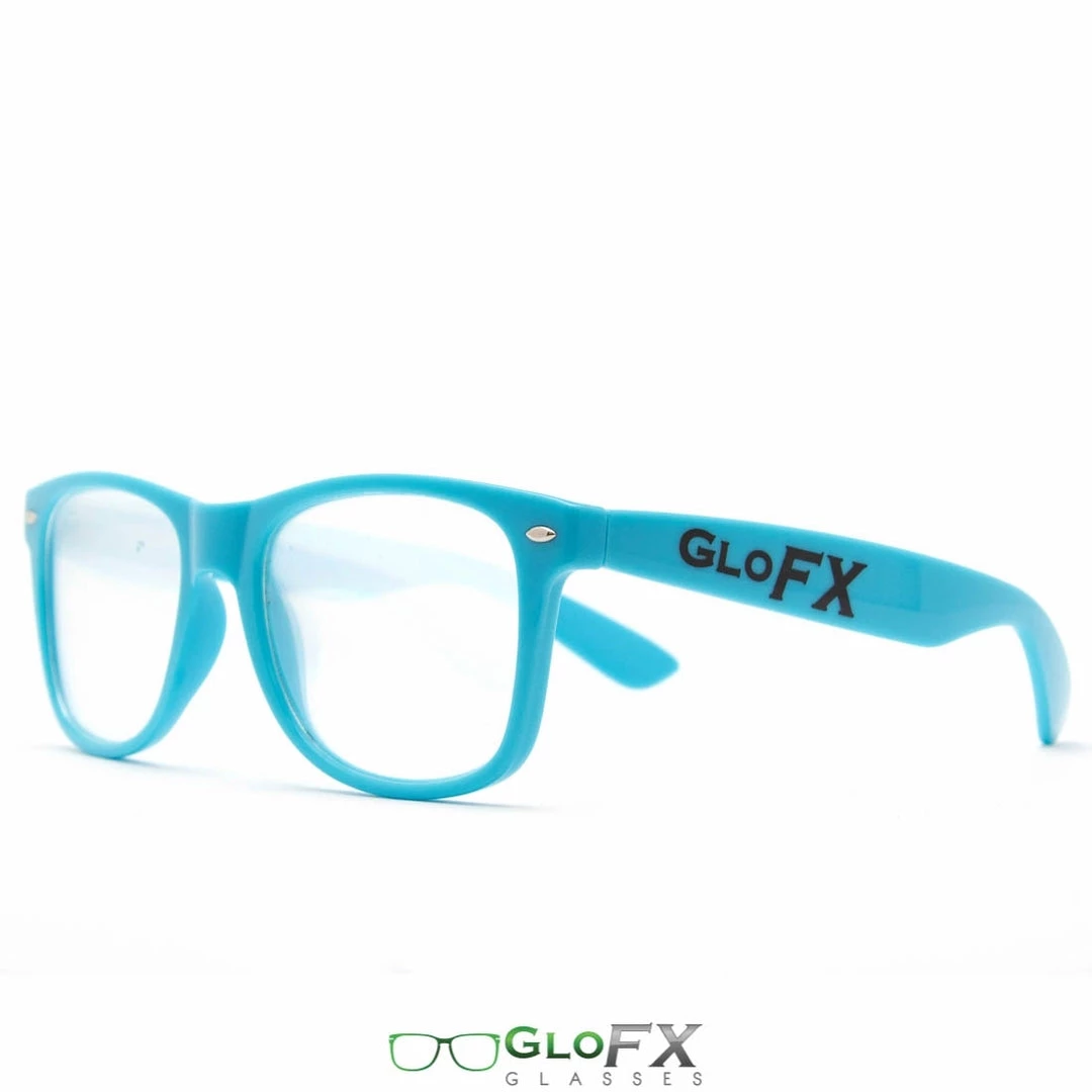 GloFX Ultimate Diffraction Glasses - Blue - Clear Rave Glasses & Goggles 4 GloFX Ultimate Diffraction Glasses - Blue - Clear Rave Glasses & Goggles