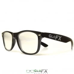 GloFX Ultimate Extreme Diffraction Glasses - Black - Clear Rave Glasses & Goggles