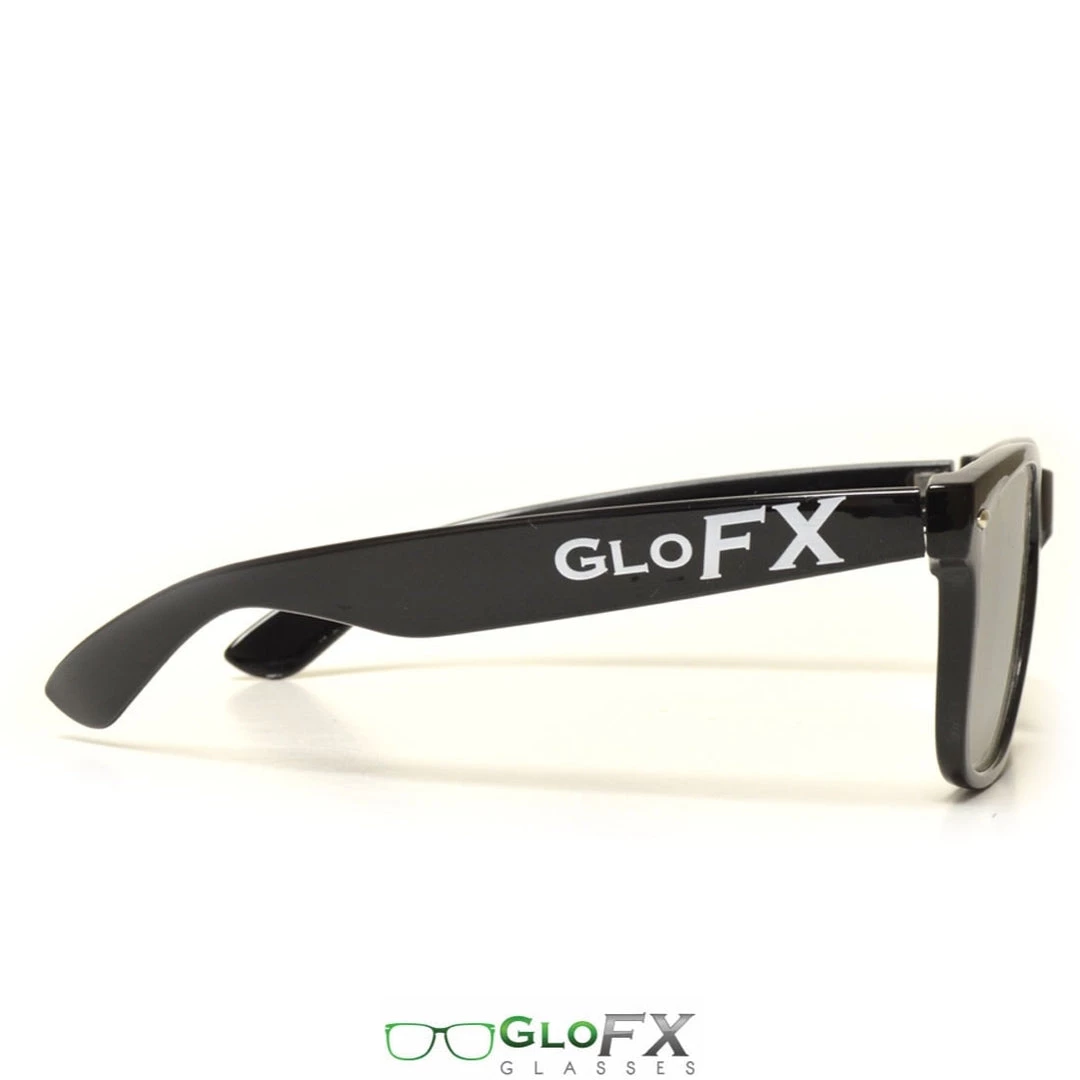 GloFX Ultimate Extreme Diffraction Glasses - Black - Emerald Tinted Rave Glasses & Goggles 5 GloFX Ultimate Extreme Diffraction Glasses - Black - Emerald Tinted Rave Glasses & Goggles