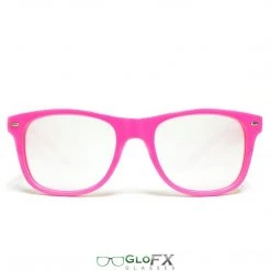 Rave Glasses & Goggles GloFX Ultimate Extreme Diffraction Glasses - Pink - Clear