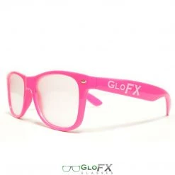 Rave Glasses & Goggles GloFX Ultimate Extreme Diffraction Glasses - Pink - Clear