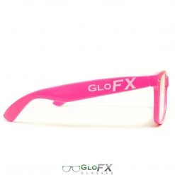 Rave Glasses & Goggles GloFX Ultimate Extreme Diffraction Glasses - Pink - Clear