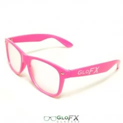 Rave Glasses & Goggles GloFX Ultimate Extreme Diffraction Glasses - Pink - Clear