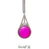 GloFX Rave Glasses & Goggles Kaleidoscope Crystal Monocle Necklace - Silver - Magenta 1 GloFX Rave Glasses & Goggles Kaleidoscope Crystal Monocle Necklace - Silver - Magenta
