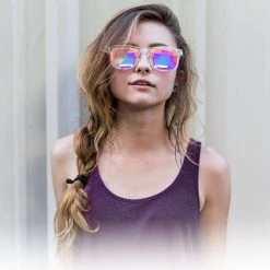 GloFX Ultimate Kaleidoscope Glasses - Black - Bug-Eye On Sale