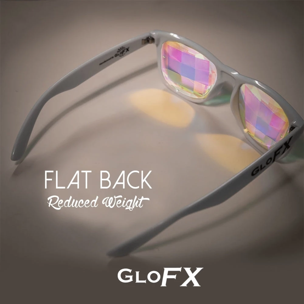 GloFX Ultimate Kaleidoscope Glasses - White - Bug-Eye 6 GloFX Ultimate Kaleidoscope Glasses - White - Bug-Eye