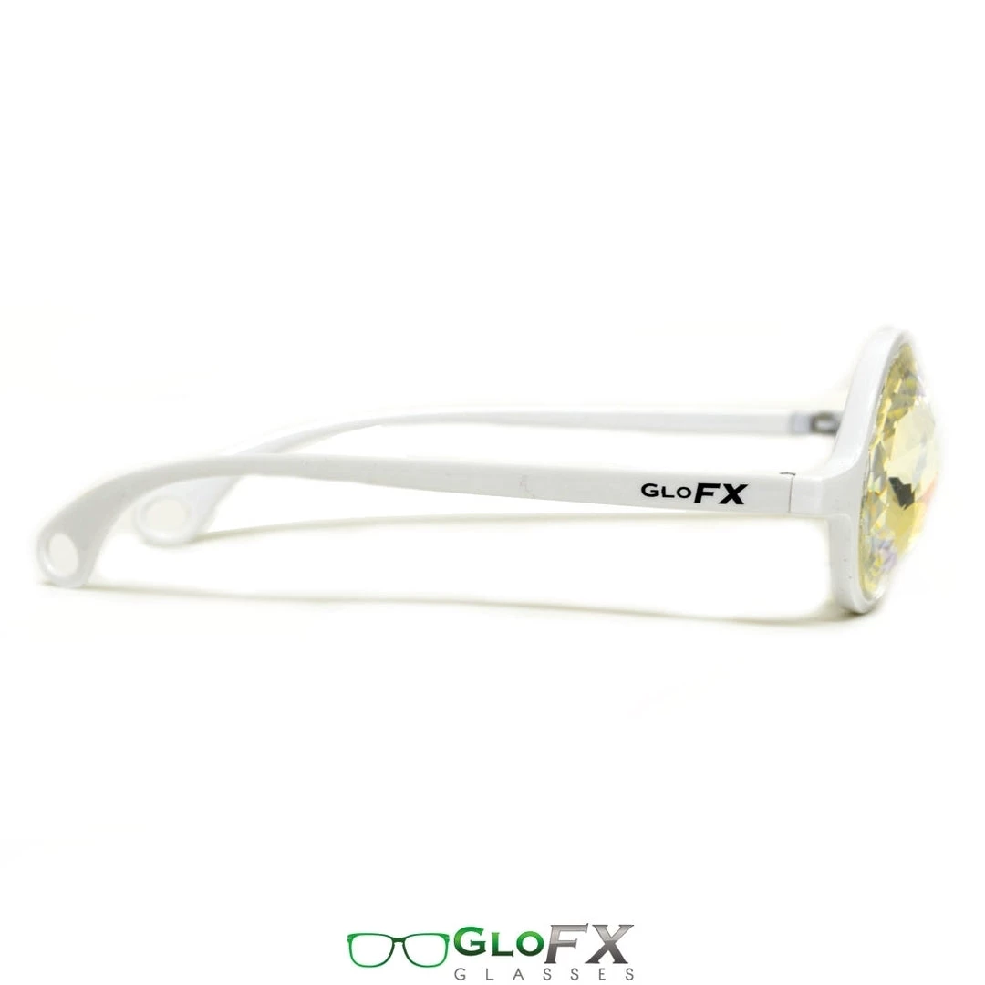 GloFX Kaleidoscope Glasses - White - Rainbow 5 GloFX Kaleidoscope Glasses - White - Rainbow