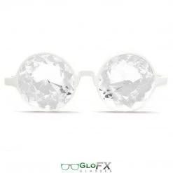 GloFX Kaleidoscope Glasses - White - Clear