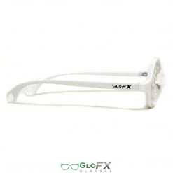 GloFX Kaleidoscope Glasses - White - Clear
