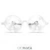 Rave Glasses & Goggles GloFX Kaleidoscope Glasses - White - Clear Wormhole 1 Rave Glasses & Goggles GloFX Kaleidoscope Glasses - White - Clear Wormhole