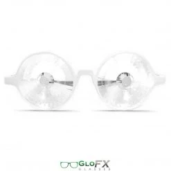 Rave Glasses & Goggles GloFX Kaleidoscope Glasses - White - Clear Wormhole