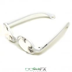 Rave Glasses & Goggles GloFX Kaleidoscope Glasses - White - Clear Wormhole 16 Rave Glasses & Goggles GloFX Kaleidoscope Glasses - White - Clear Wormhole