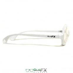 Rave Glasses & Goggles GloFX Kaleidoscope Glasses - White - Clear Wormhole 15 Rave Glasses & Goggles GloFX Kaleidoscope Glasses - White - Clear Wormhole