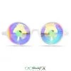 GloFX Kaleidoscope Glasses - White - Rainbow Wormhole On Sale