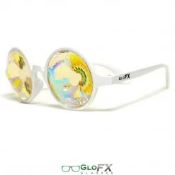 GloFX Kaleidoscope Glasses - White - Rainbow Wormhole On Sale