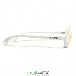 GloFX Kaleidoscope Glasses - White - Rainbow Wormhole On Sale