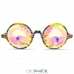 Rave Glasses & Goggles GloFX Kaleidoscope Glasses - Tribal - Rainbow