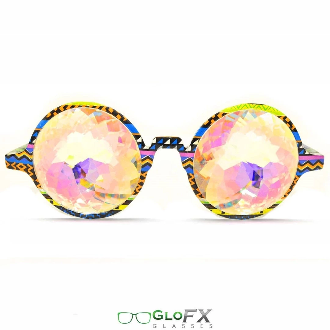 Rave Glasses & Goggles GloFX Kaleidoscope Glasses - Tribal - Rainbow 3 Rave Glasses & Goggles GloFX Kaleidoscope Glasses - Tribal - Rainbow
