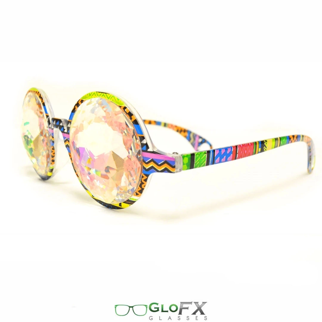 Rave Glasses & Goggles GloFX Kaleidoscope Glasses - Tribal - Rainbow 4 Rave Glasses & Goggles GloFX Kaleidoscope Glasses - Tribal - Rainbow