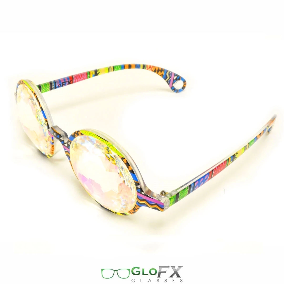 Rave Glasses & Goggles GloFX Kaleidoscope Glasses - Tribal - Rainbow 6 Rave Glasses & Goggles GloFX Kaleidoscope Glasses - Tribal - Rainbow