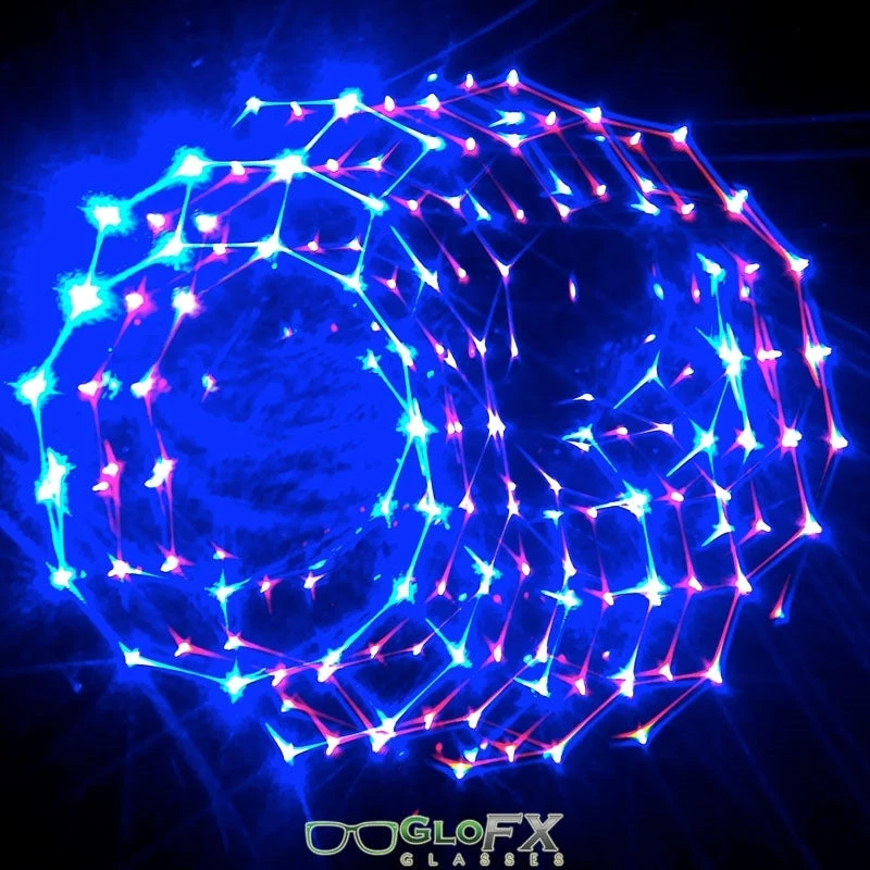 Rave Glasses & Goggles GloFX Kaleidoscope Glasses - Tribal - Rainbow 9 Rave Glasses & Goggles GloFX Kaleidoscope Glasses - Tribal - Rainbow