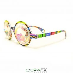 GloFX Kaleidoscope Glasses - Tribal - Rainbow Wormhole Rave Glasses & Goggles