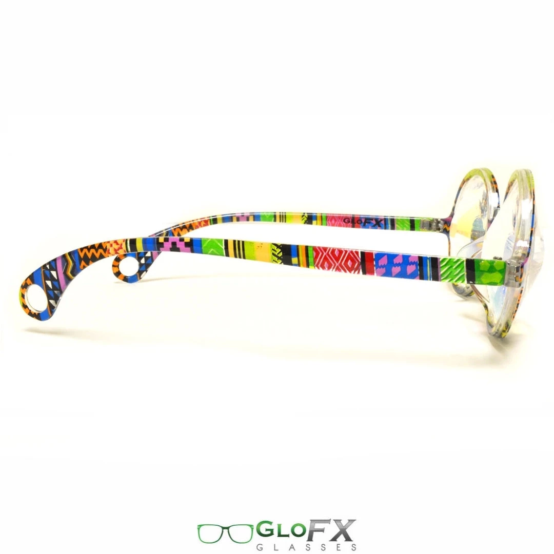 GloFX Kaleidoscope Glasses - Tribal - Rainbow Wormhole Rave Glasses & Goggles 5 GloFX Kaleidoscope Glasses - Tribal - Rainbow Wormhole Rave Glasses & Goggles