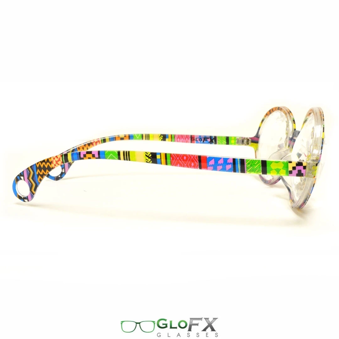 GloFX Kaleidoscope Glasses - Tribal - Clear 5 GloFX Kaleidoscope Glasses - Tribal - Clear