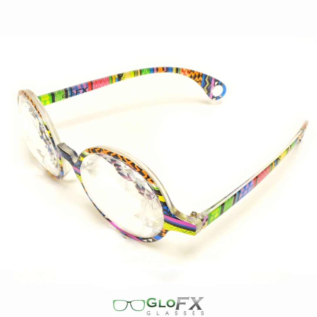 GloFX Kaleidoscope Glasses - Tribal - Clear 6 GloFX Kaleidoscope Glasses - Tribal - Clear