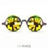 Rave Glasses & Goggles GloFX Kaleidoscope Glasses - Tribal - Rainbow Bug-Eye