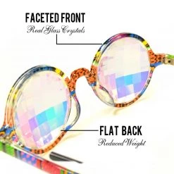 Rave Glasses & Goggles GloFX Kaleidoscope Glasses - Tribal - Rainbow Bug-Eye 12 Rave Glasses & Goggles GloFX Kaleidoscope Glasses - Tribal - Rainbow Bug-Eye