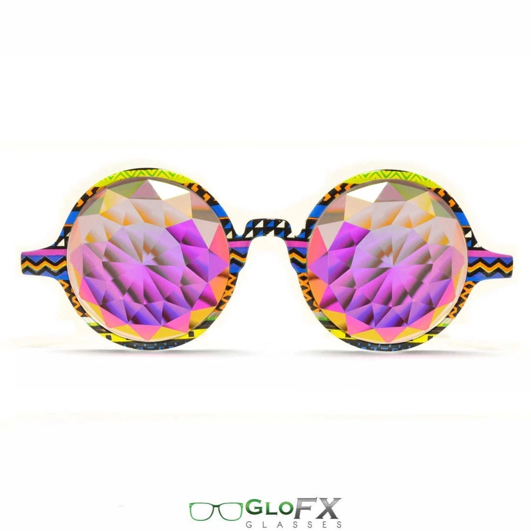 GloFX Kaleidoscope Glasses - Tribal - Rainbow Fractal 3 GloFX Kaleidoscope Glasses - Tribal - Rainbow Fractal