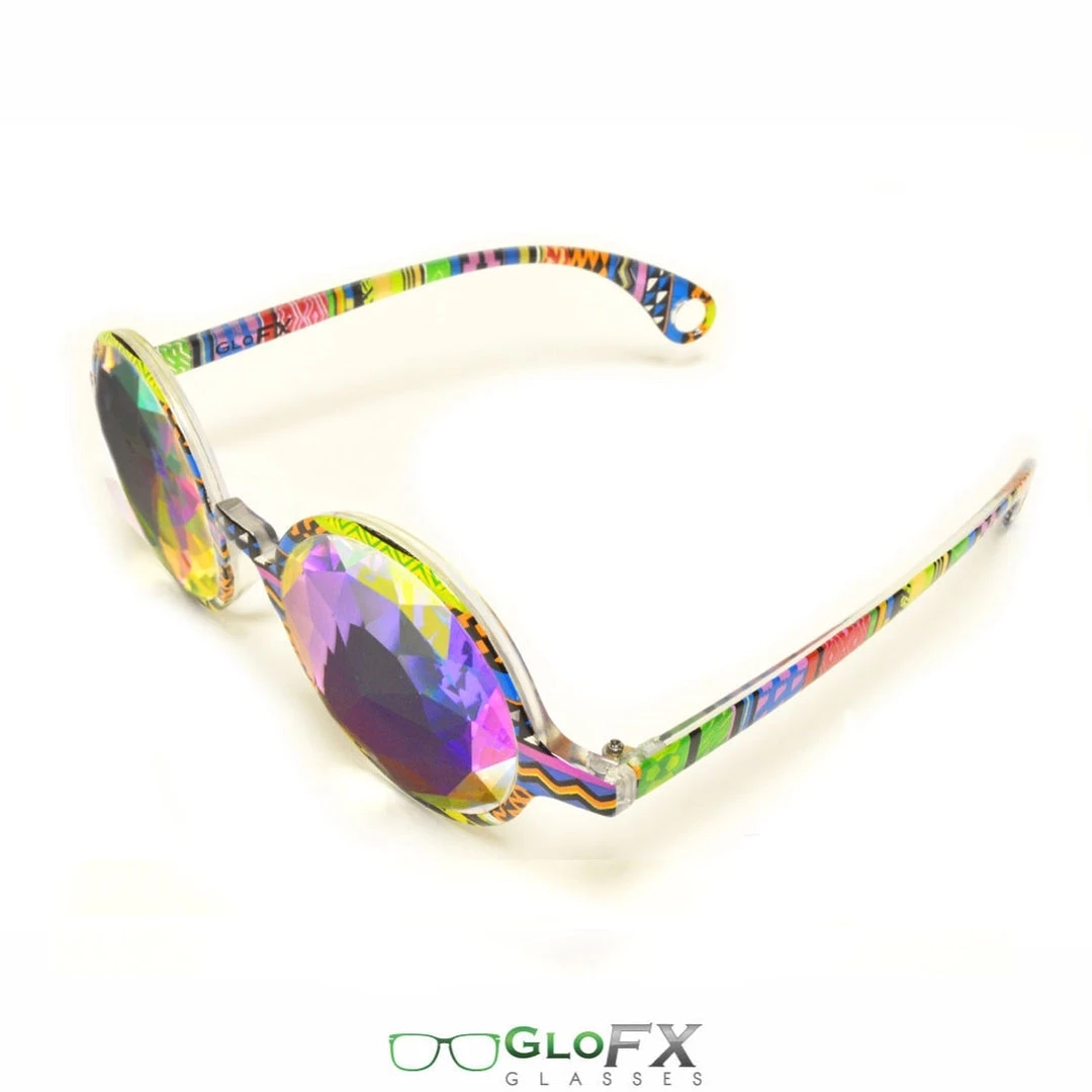 GloFX Kaleidoscope Glasses - Tribal - Rainbow Fractal 4 GloFX Kaleidoscope Glasses - Tribal - Rainbow Fractal
