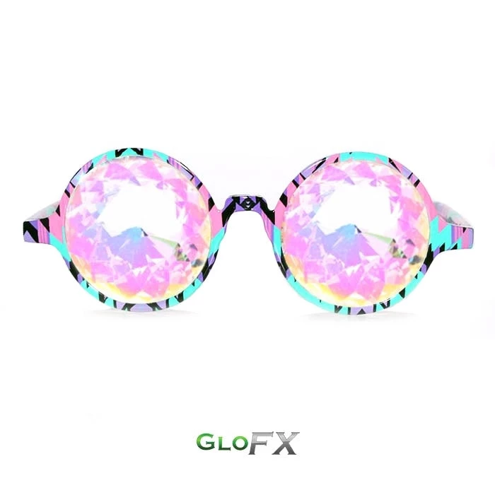 Rave Glasses & Goggles GloFX Kaleidoscope Glasses - Aztec - Rainbow 3 Rave Glasses & Goggles GloFX Kaleidoscope Glasses - Aztec - Rainbow