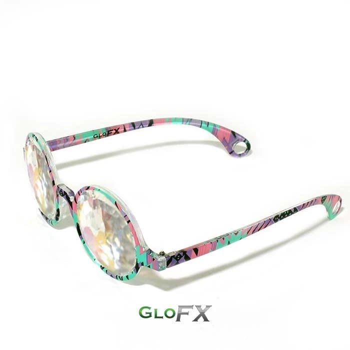 Rave Glasses & Goggles GloFX Kaleidoscope Glasses - Aztec - Rainbow 4 Rave Glasses & Goggles GloFX Kaleidoscope Glasses - Aztec - Rainbow