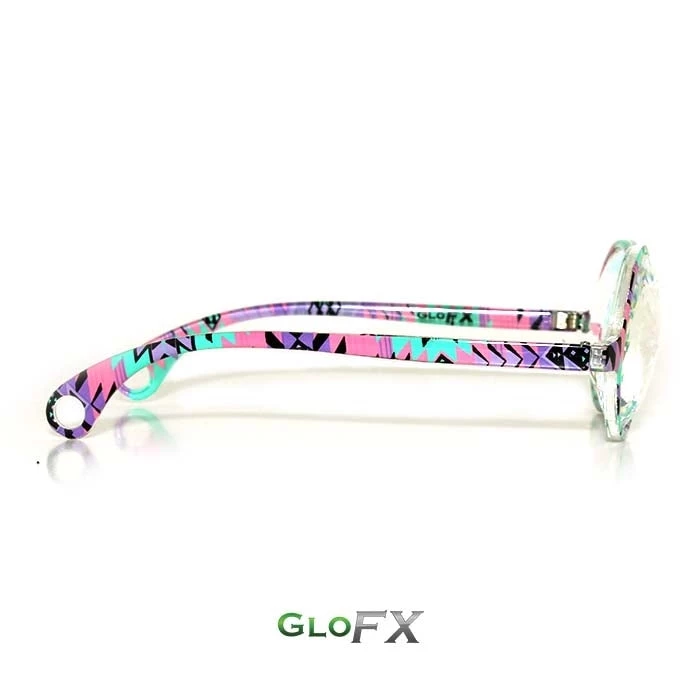 Rave Glasses & Goggles GloFX Kaleidoscope Glasses - Aztec - Rainbow 5 Rave Glasses & Goggles GloFX Kaleidoscope Glasses - Aztec - Rainbow